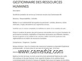 GESTIONNAIRE RH - 17026