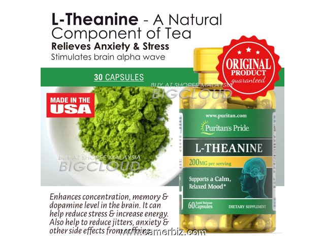 LA   L-THEANINE  =  MEILLEUR ANTI-STRESS NATUREL ET SUPPORT CEREBRAL - 17231