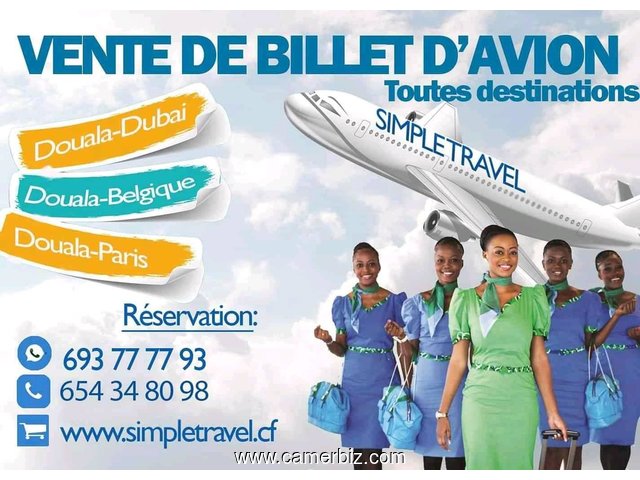 ACHAT ET RESERVATION DE BILLET D'AVION EN LIGNE - 17456