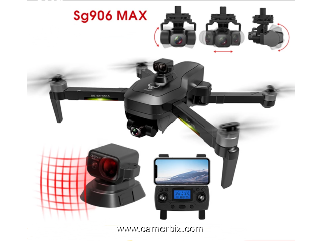 Drone professionnel SG906 MAX 5G WIFI FPV avec caméra 4K HD - 2 batteries - 17803