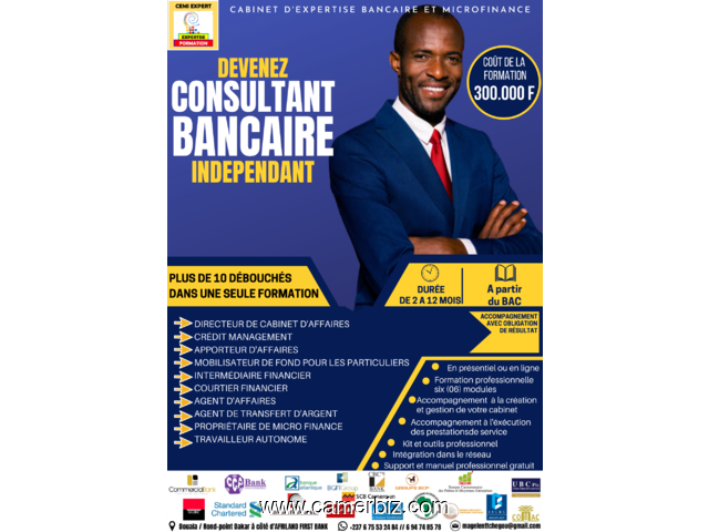 Formation - Emploi en Banque Microfinance : Devenez Consultant Bancaire - 18623