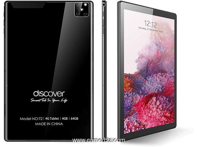 Tablette Android marque Discover G10 Dual Sim 64 Go, 4 Go MN00391