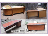 TABLE  BUREAU EN BOIS DE « BIBIGA », Longueur  182 cm, Largeur  75 cm, Hauteur 75 cm               