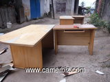 TABLE  BUREAU EN BOIS DE « BIBIGA », Longueur  182 cm, Largeur  75 cm, Hauteur 75 cm                - 1949