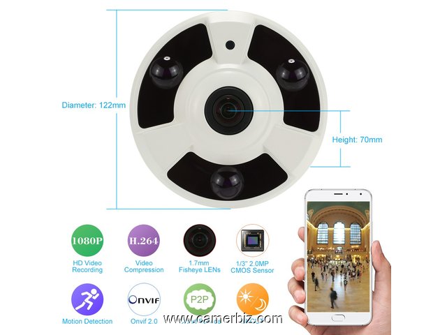 CAMERA DE SURVEILLANCE 360° - 19540