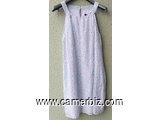 Robe Classe blanche bleue T42 9.990 F CFA (CR0063) - 19706