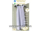 Robe Classe blanche bleue T42 9.990 F CFA (CR0063) - 19706