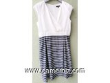 Robe Classe blanche bleue T42 9.990 F CFA (CR0064) - 19707