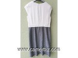 Robe Classe blanche bleue T42 9.990 F CFA (CR0064) - 19707
