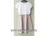 Robe Classe blanche beige T42 9.990 F CFA (CR0060) - 19733