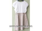 Robe Classe blanche beige T42 9.990 F CFA (CR0060) - 19733