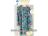 Robe Fashion verte fleurie T42 9.990 F CFA (CR0068)