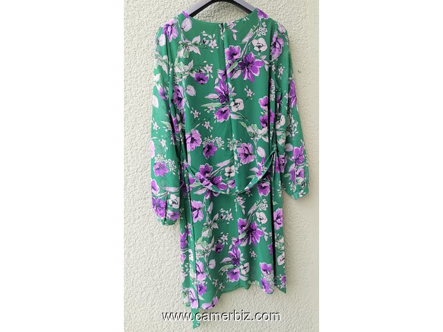Robe Fashion verte fleurie T42 9.990 F CFA (CR0068) - 19735