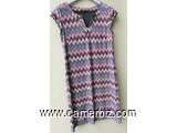 Robe Fashion raillée multicolor T42 9.990 F CFA (CR0070) - 19736