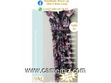 Robe élégante longue noire fleurie T42 11.990 F CFA (LR0009) - 19765