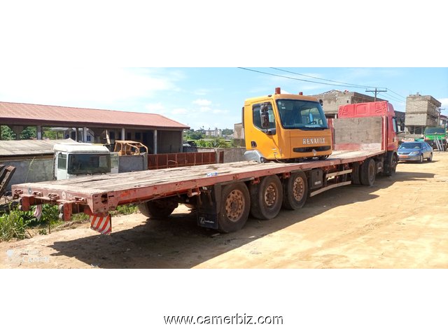 12,500,000FCFA-CAMION REMORQUE AVEC PLATEAU OCCASION DU CAMEROUN EN BON ETAT - 19811