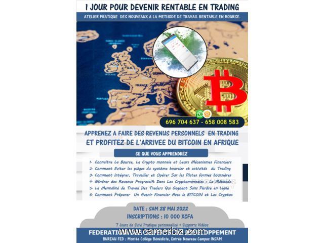 1 JOURNEE POUR APPRENDRE LE TRADING DES CRYPTOMONNAIES ET LA BOURSE - 19902