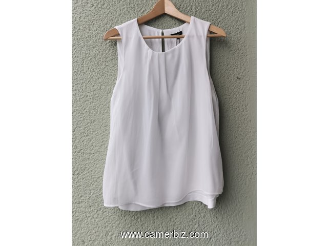 Blouse chic blanche T42 4.990 F CFA (CB0032) - 20142