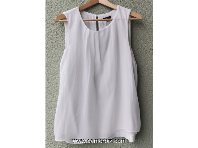 Blouse chic blanche T42 4.990 F CFA (CB0032) - 20142