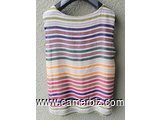 Blouse chic raillée multicolor 4.990F CFA (CB0040) - 20148