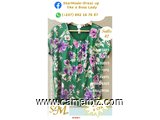 Blouse chic 2 tons vert fleurie T42 4.990 F CFA (CS0017) - 20154