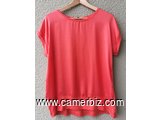 Blouse chic 2 tons orange T42 4.990 F CFA (CS0024) - 20157