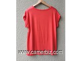 Blouse chic 2 tons orange T42 4.990 F CFA (CS0024) - 20157