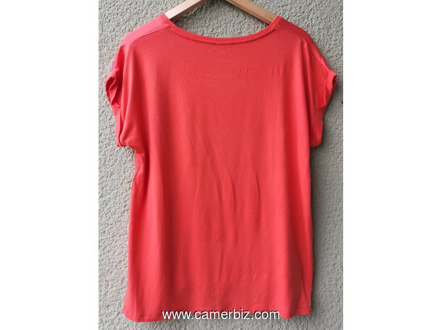 Blouse chic 2 tons orange T42 4.990 F CFA (CS0024) - 20157