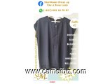 Blouse chic 2 tons noire T42 4.990 F CFA (CS0027) - 20159