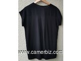 Blouse chic 2 tons noire T42 4.990 F CFA (CS0027) - 20159