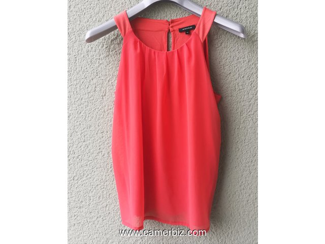 Blouse chic 2 tons orange T42 4.990 F CFA (CS0031) - 20161