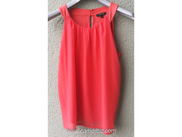 Blouse chic 2 tons orange T42 4.990 F CFA (CS0031) - 20161