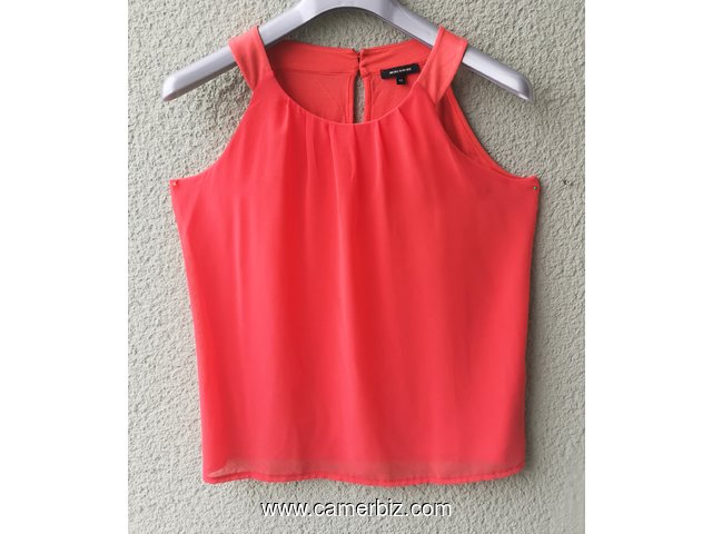 Blouse chic 2 tons orange T42 4.990 F CFA (CS0031) - 20161
