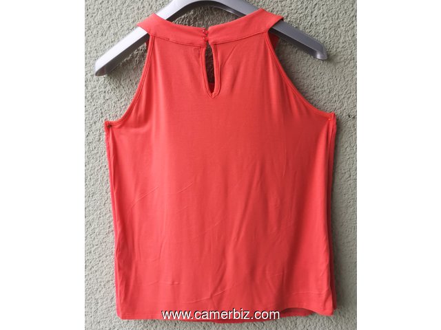 Blouse chic 2 tons orange T42 4.990 F CFA (CS0031) - 20161