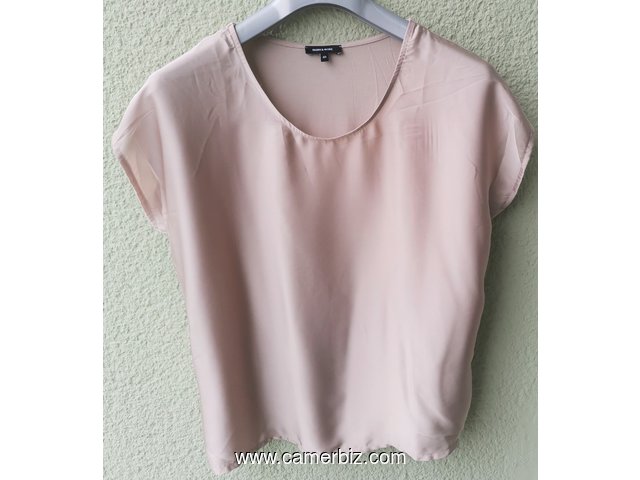Blouse chic 2 tons beige T42 4.990 F CFA (CS0032) - 20162