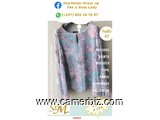 Blouse chic longue manche fleurie T42 4.990 F CFA (LB0018) - 20163