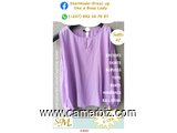 Blouse élégante longues manches violette T42 4.990 F CFA (LB0022) - 20165