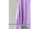 Blouse élégante longues manches violette T42 4.990 F CFA (LB0022) - 20165