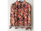 Blouse élégante longues manches fleurie T42 4.990 F CFA (LB0024) - 20166