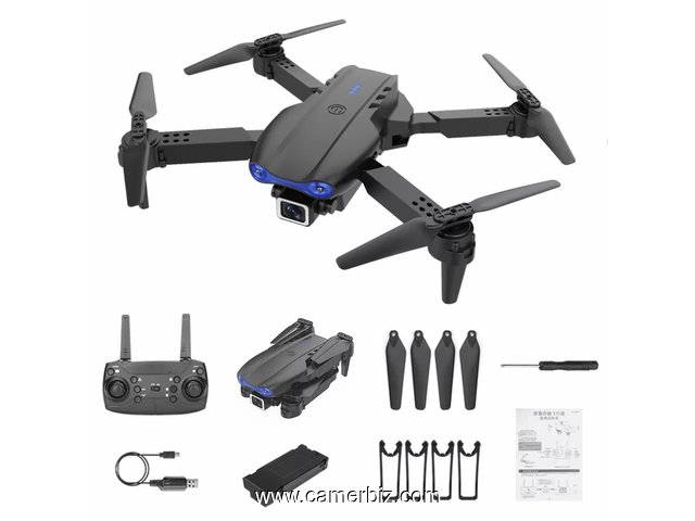 Drone amateur et enfants, E99 avec Camera HD - 2 Batteries - 22414