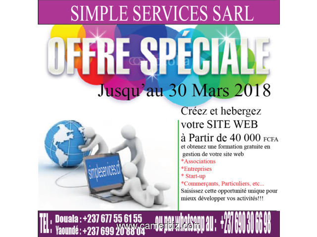 creez et hebergez votre site internet a partir de 40 000fcfa - 2259