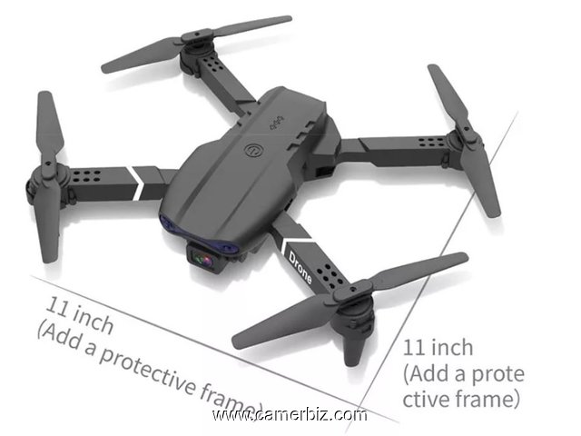 Drone amateur et enfants E68, avec 2 Cameras - 2 Batteries - 24265