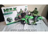 Hulk sur une Moto -- jouet pour enfant avec musique sons et lumières -- Avengers grand modèle - 25521