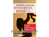 NOTE D’UNE MERE (Illustré) Cours d’éducation maternelle  - 2578