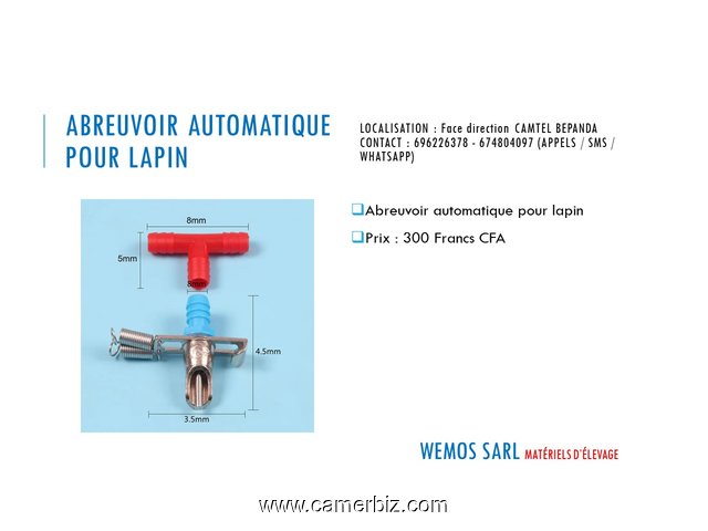 pipette pour porc lapin et autres diponible  Matériels d'élévage disponible sur douala  - 29815