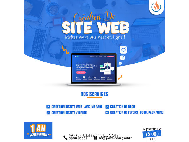 Création de Site web , Logo , Flyer et Étiquette  - 29958