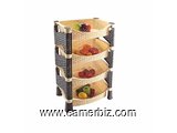 Rattan Eco 4 Pcs Vegetable Rack - 3099