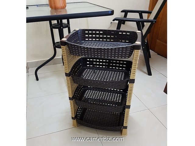 Rattan Eco 4 Pcs Vegetable Rack - 3099