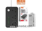 LDNIO Rallonge Avec 6 USB Port Système de Charge Rapide + 3 prise de courant Original! États Unis! - 3146