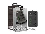 LDNIO Rallonge Avec 6 USB Port Système de Charge Rapide + 3 prise de courant Original! États Unis! - 3146